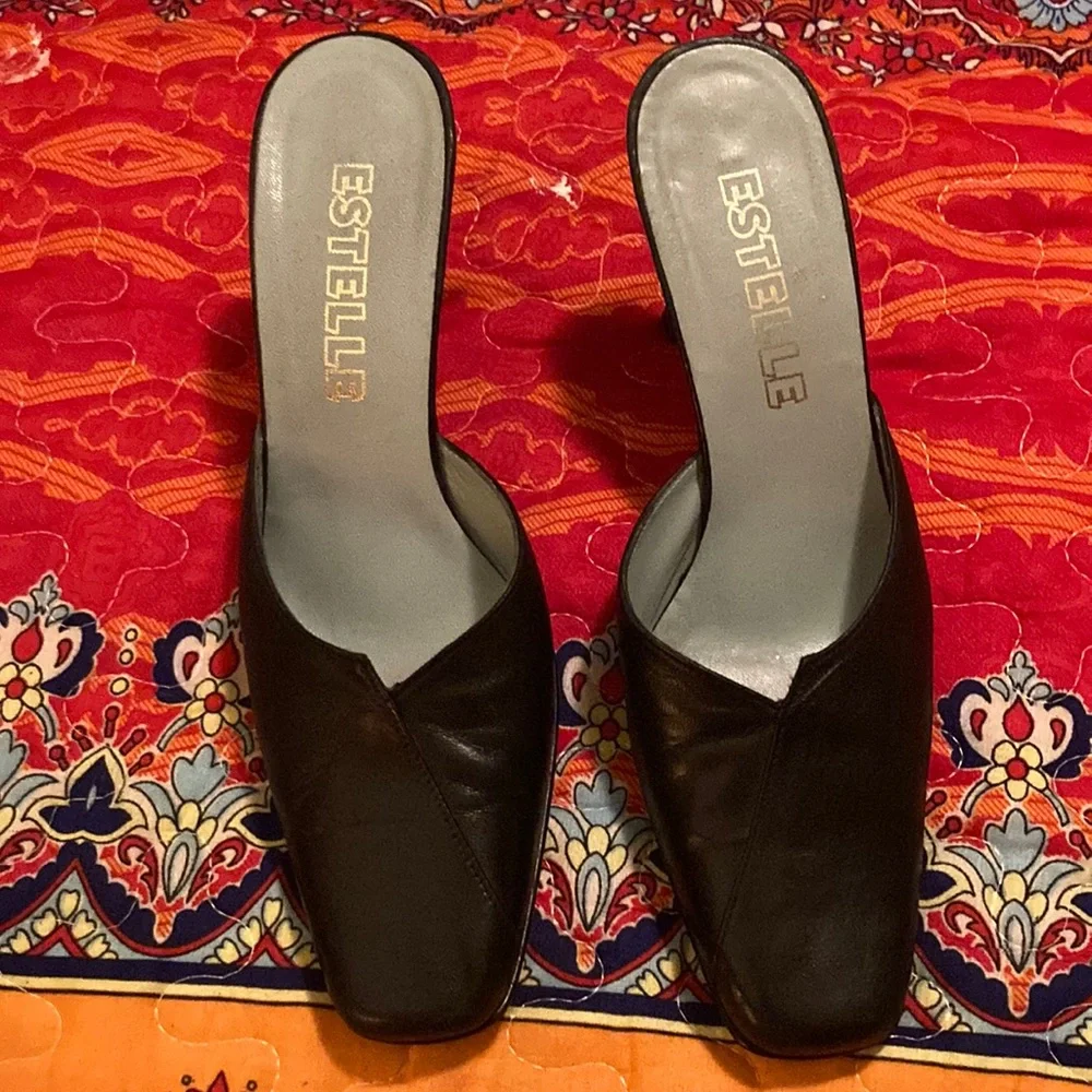 Estelle leather mules. Sz. 7 Upper: Leather Lining: Leather - Picture 3 of 5